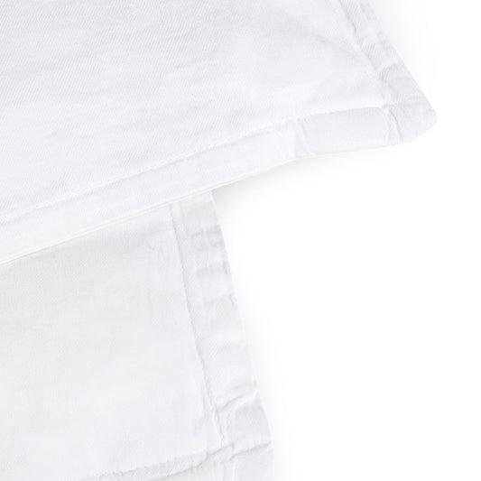 Blanco satén Almohada