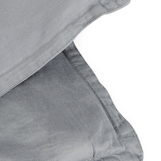 Gris satén Almohada