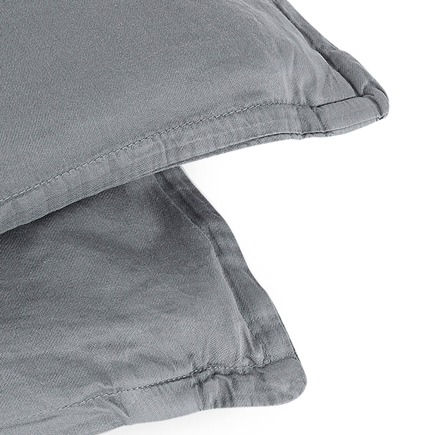 Gris oscuro satén Almohada