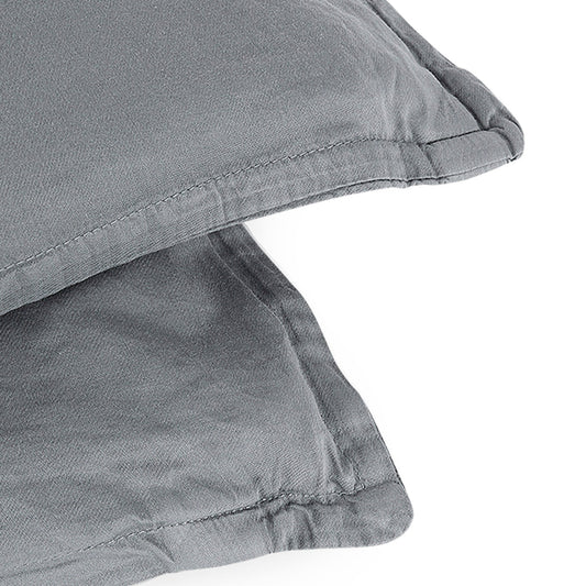 Gris oscuro satén Almohada