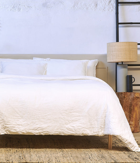 Natural lino Funda nórdica