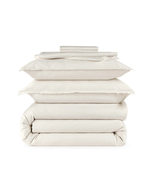 Marfil satén Funda nórdica