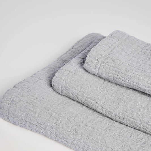 Juego 3 Toallas Punto Gris