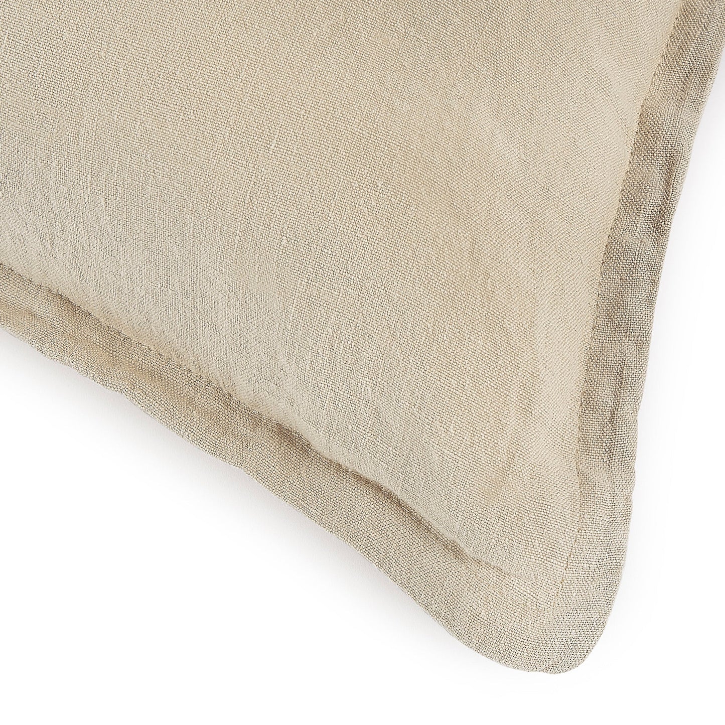 Beige lino Almohada
