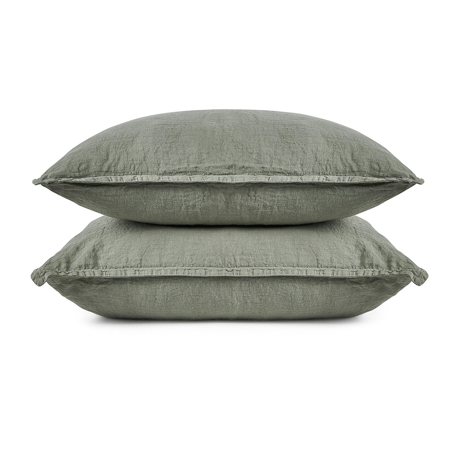 Verde lino Almohada