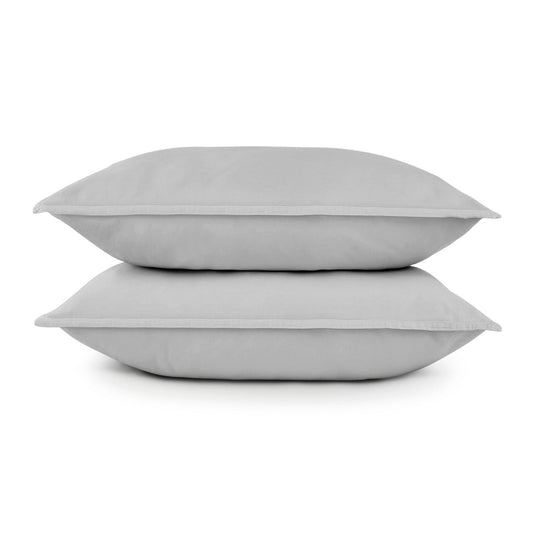 Gris satén Almohada