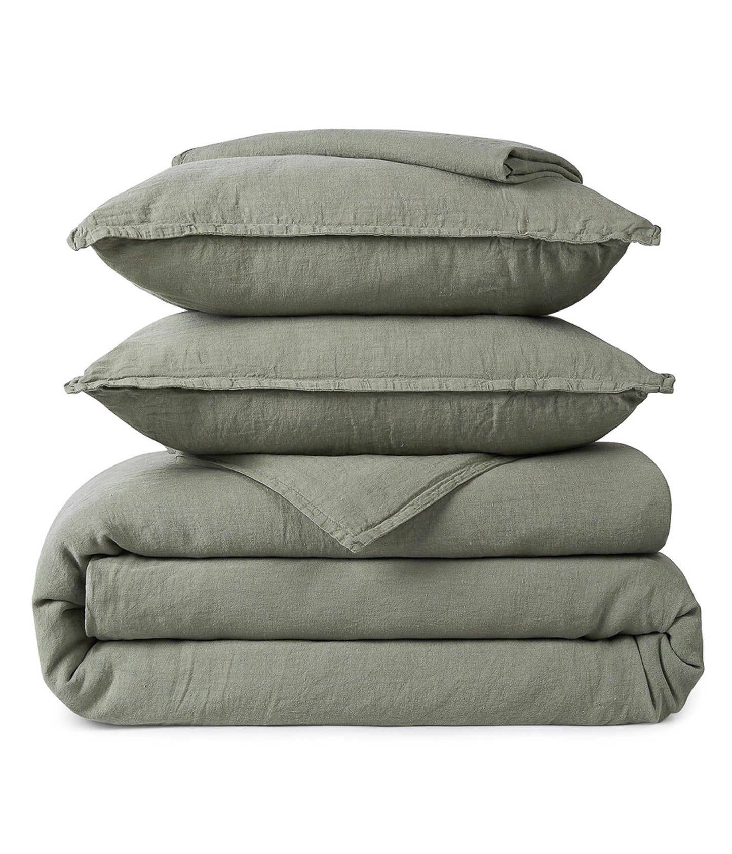 Verde lino Funda nórdica