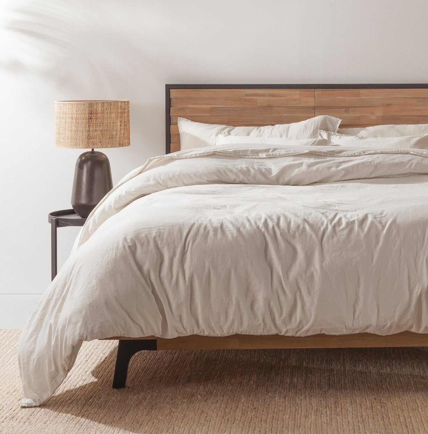 Marfil satén Funda nórdica