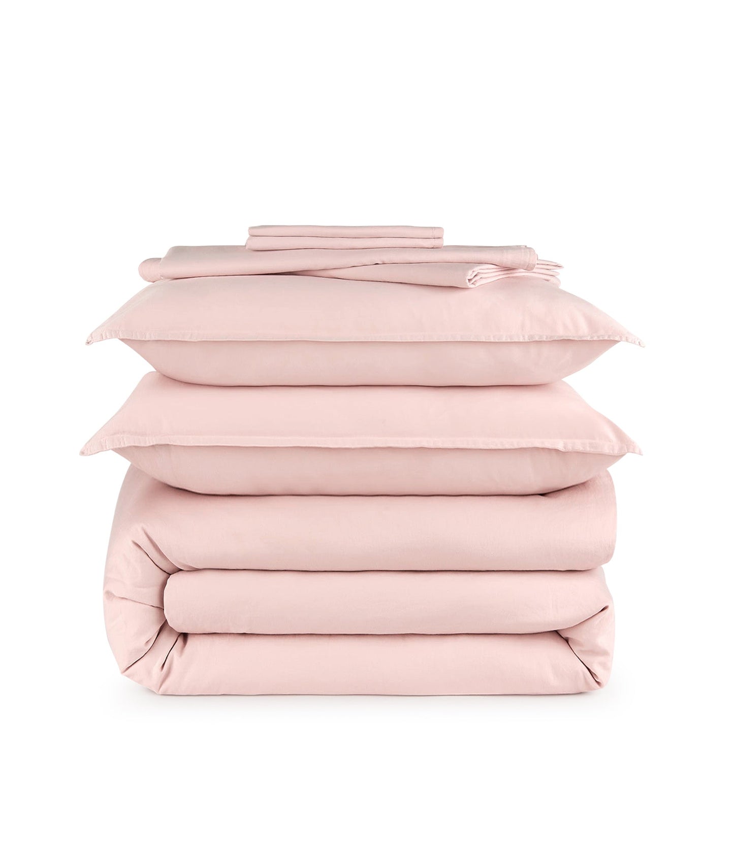 Rosa palo satén Funda nórdica