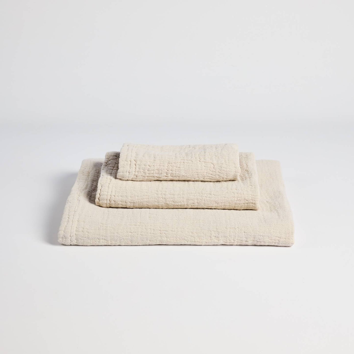 Juego 3 Toallas Punto Beige