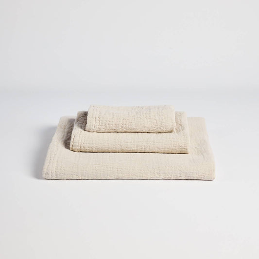 Juego 3 Toallas Punto Beige